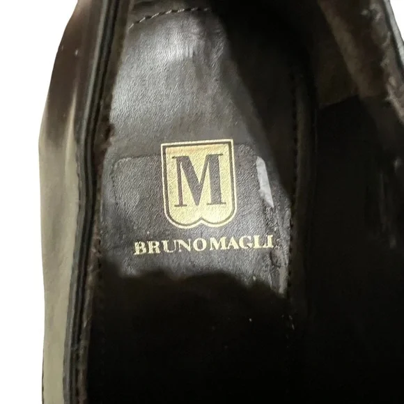 Bruno Magli Lace Up Leather Oxford Dress Shoes Black Men's Size 7.5 - Picture 8 of 10